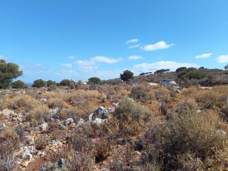 Kokkino Chorio Kreta, Kokkino Chorio: Grundstück mit herrlichem Blick auf das Dorf zu verkaufen Grundstück kaufen